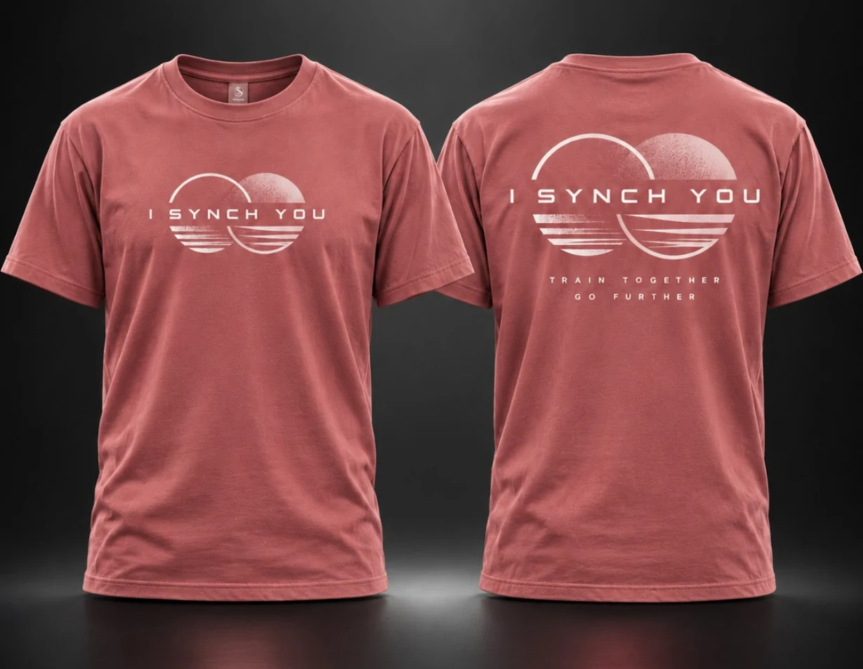 Camiseta I SYNCH YOU ROSE: vista delantera y trasera