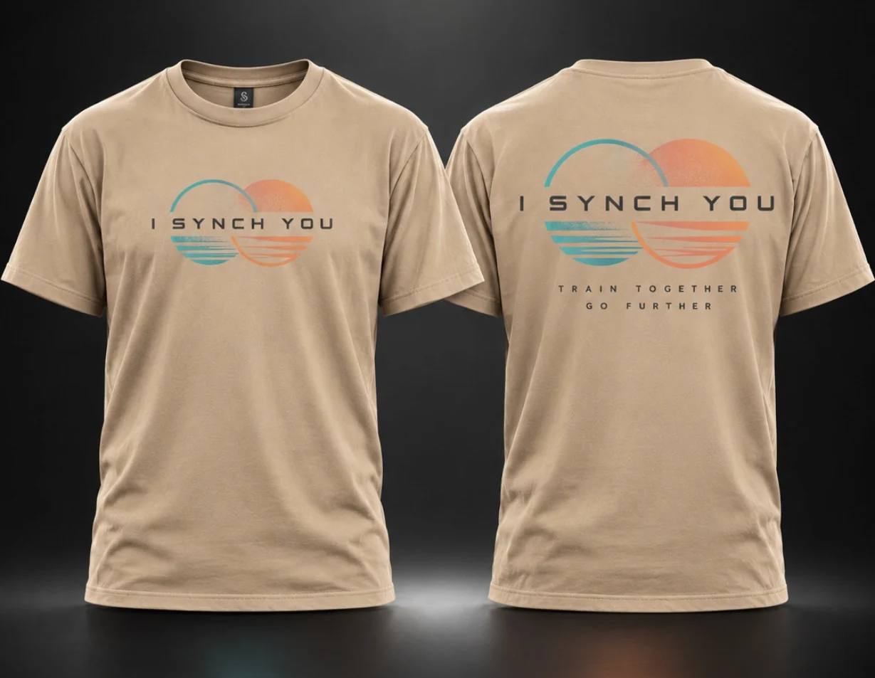 Camiseta I SYNCH YOU SAND: vista delantera y trasera
